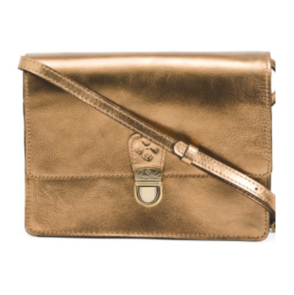 💝Patricia Nash Set- Locri Crossbody & Cassis Wallet in Vintage Antique Metallic - Picture 13 of 15